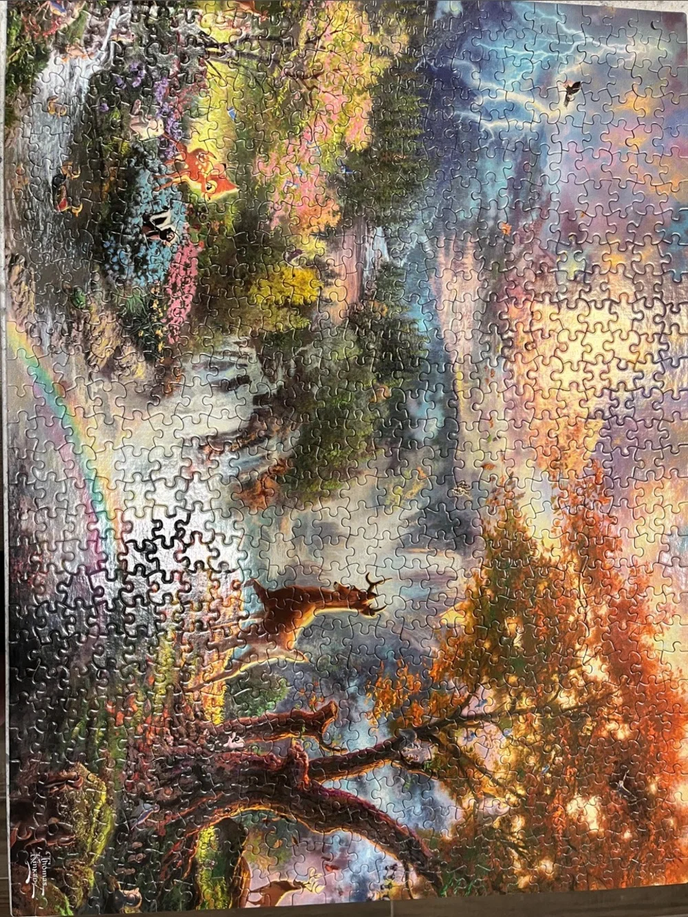 Thomas Kinkade “Bambi’s First Year” puzzle by The Disney Dreams Collection - Picture 4 of 4